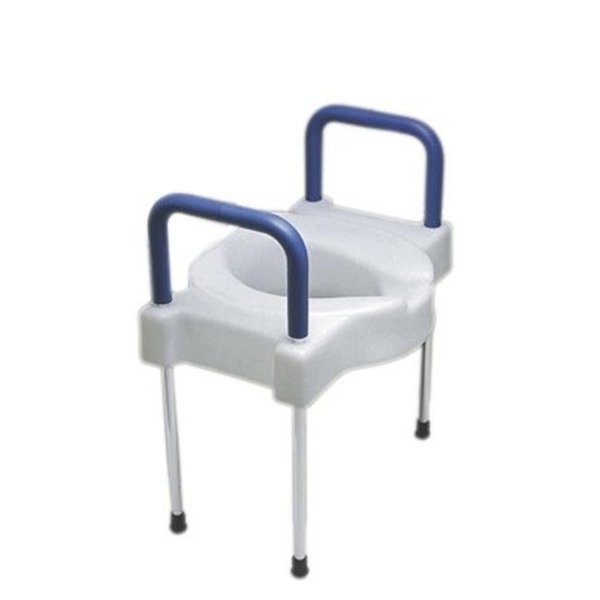 Fabrication Enterprises Fabrication Enterprises 43-2565 Deluxe Elevated Toilet Seat with Arms & Aluminum Legs 43-2565